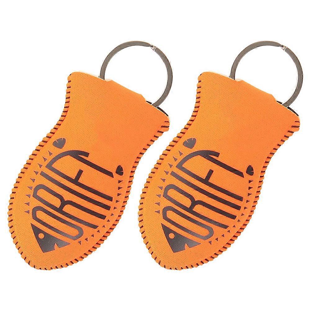 Floating Keychain Waterproof Rectangular Car Keys Outdoor Activities 2Pcs