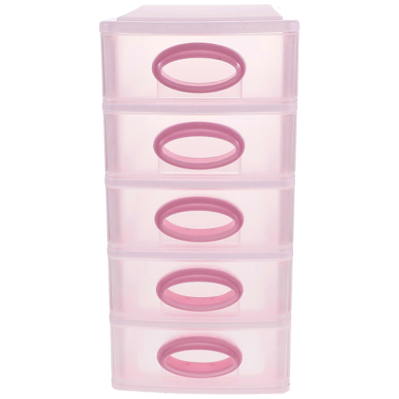 Pink Drawer Box Makeup Drawer Box for Storage Use PP Material