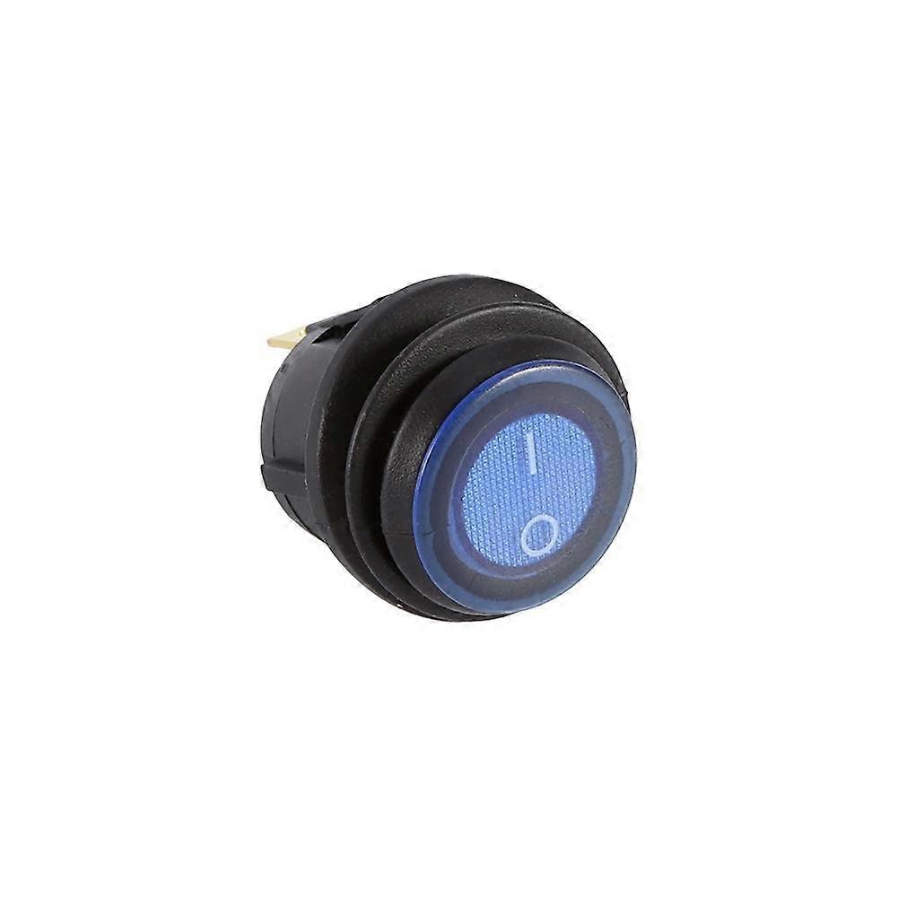 LED Rocker Switch 12V Toggle with Blue LED Indicator for Car Boat SPST On Off Control
