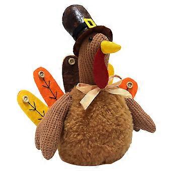 Turkey Stuffed Animal Handmade Turkey Plush Doll for Fall Photography