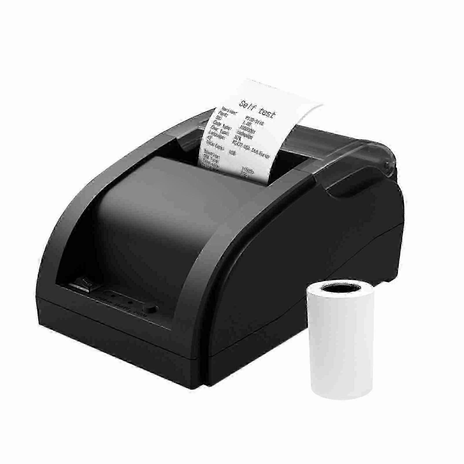 2025 Thermal Receipt Printer USB Bluetooth Connection 60-80mm/s Desktop POS Printer Compatible with Windows Android IOS Systems