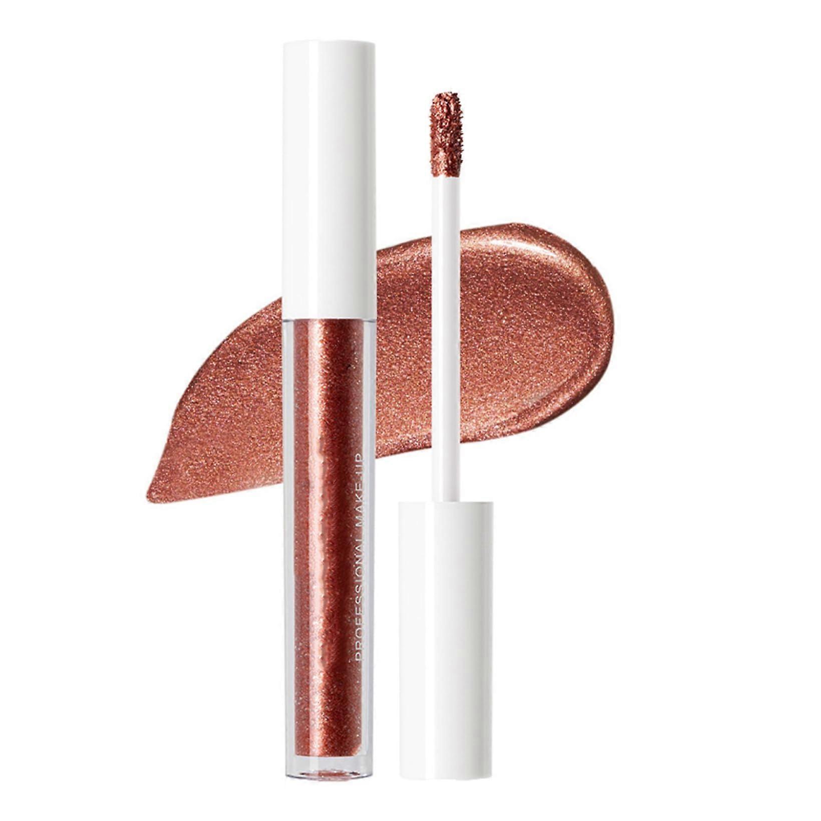 Waterproof Metallic Liquid Eyeshadow with Fine Glitter Intense Shine Maroon