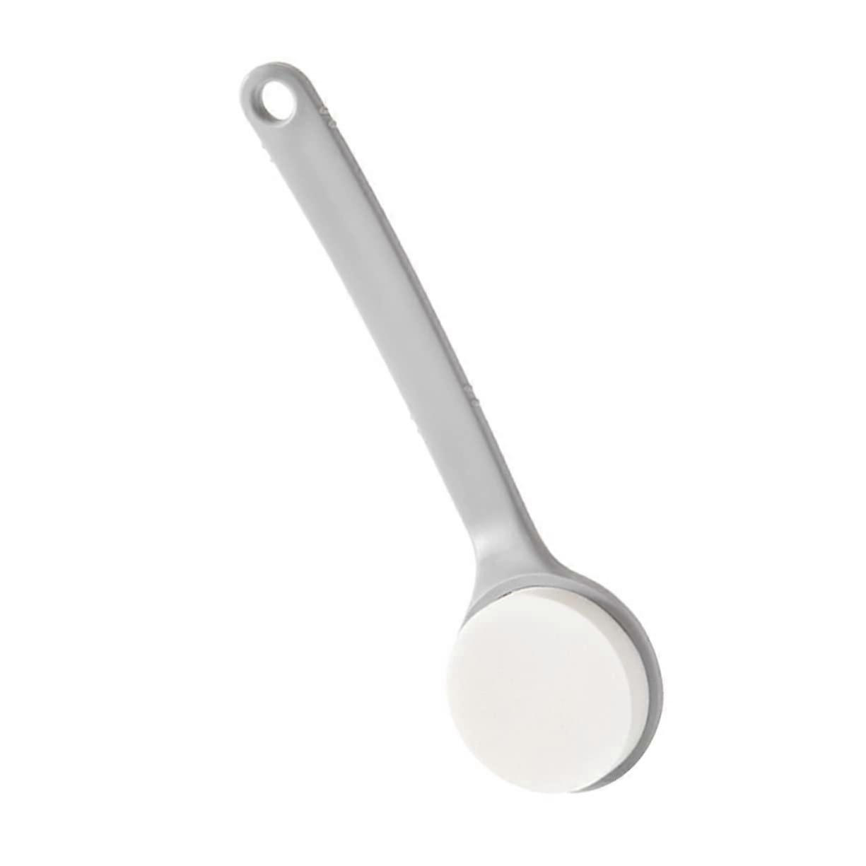 Bath Brush with Long Handle for Back, Exfoliating Body Brush for Smooth Skin, Grey