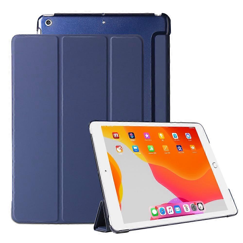 Tri-fold Plastic+PU Leather Tablet Case for iPad 10.2 (2021)/(2020)/(2019)