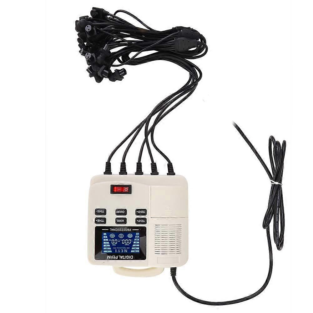 Digital Hair Perm Machine with Precise LCD Control, Fast Heating, Adjustable Temperature for Salon and Home
