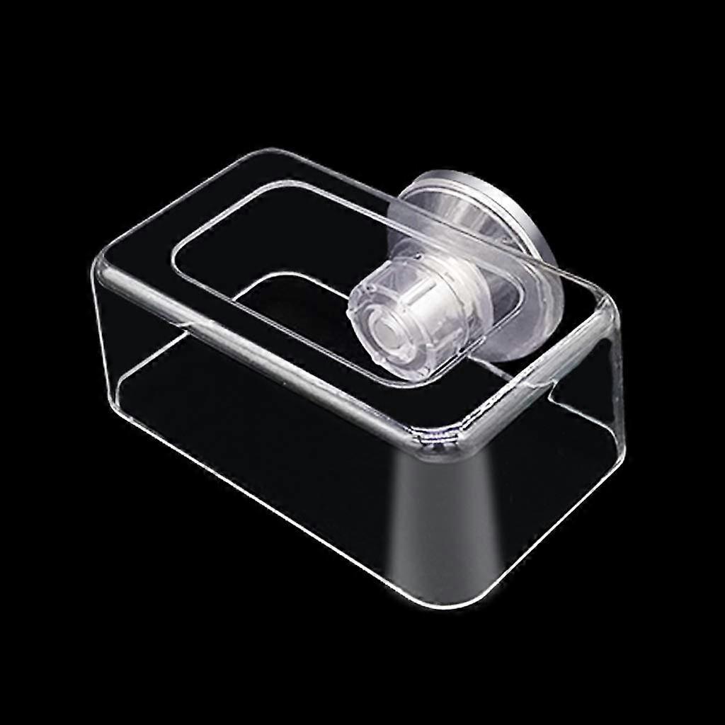 Transparent Acrylic Aquarium Fish Feeder Ring with Suction Cup Keeps Water Clean