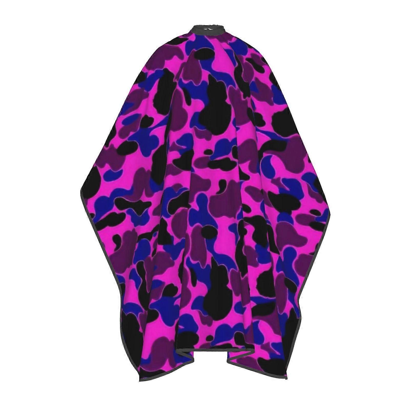 Professional Salon Barber Cape with Adjustable Neckline Fit, Full Coverage Camouflage Design
