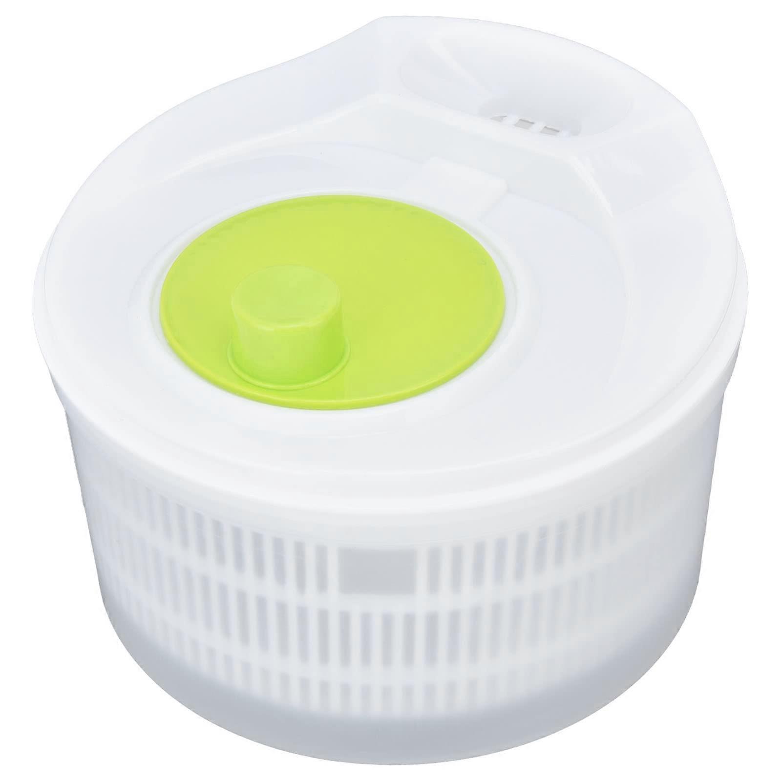 Large Capacity Plastic Salad Spinner with Removable Colander for Easy Vegetable and Fruit Straining