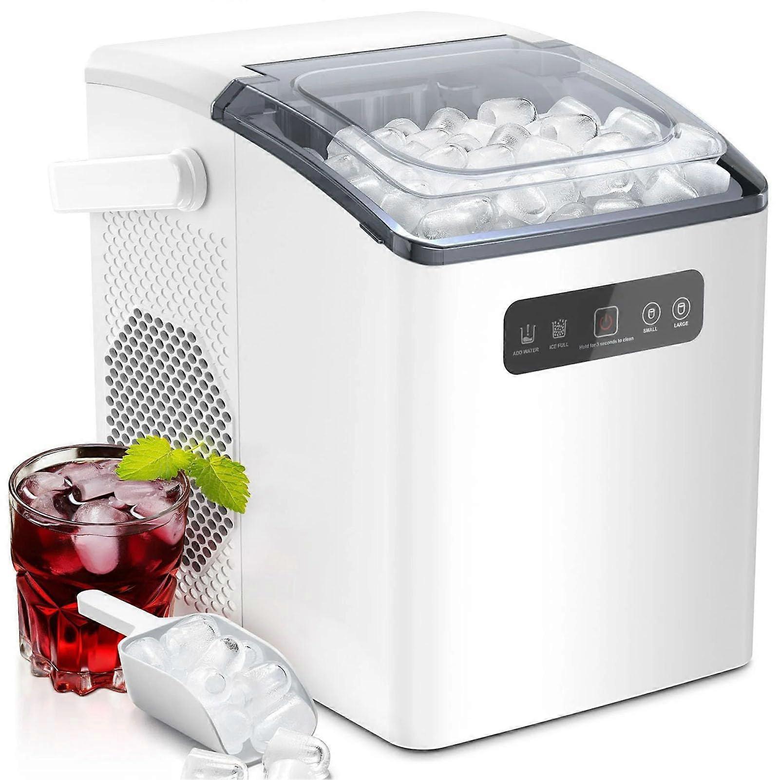 Countertop Bullet Ice Maker with Fast Ice Making, Two Cube Sizes, SelfCleaning for Home Parties