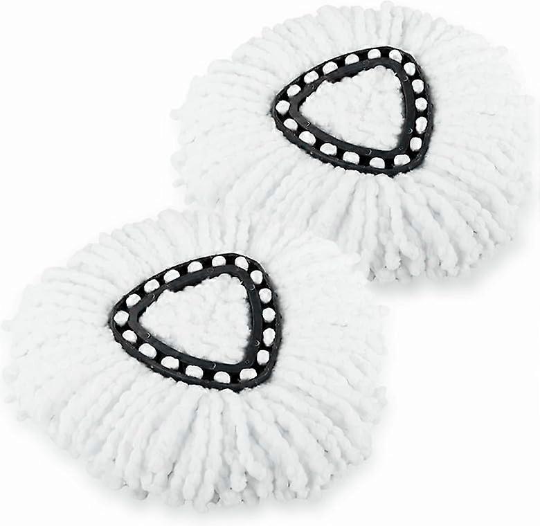 2 Pack Spin Mop Replacement Head Refill EasyWring Durable Microfiber for OCedar Mop Floor Cleaning