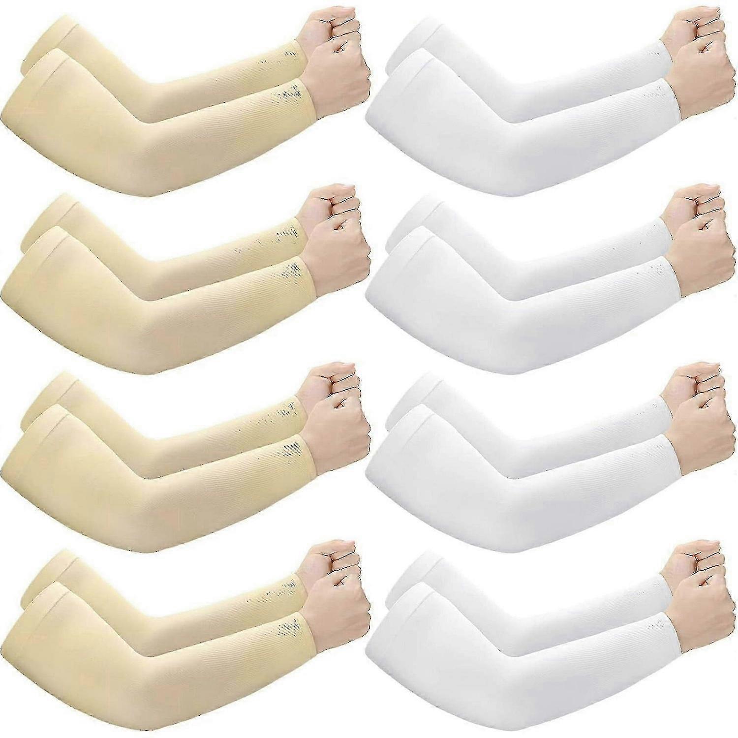 Protective arm sleeves for elderly with thin skin - 8 pairs