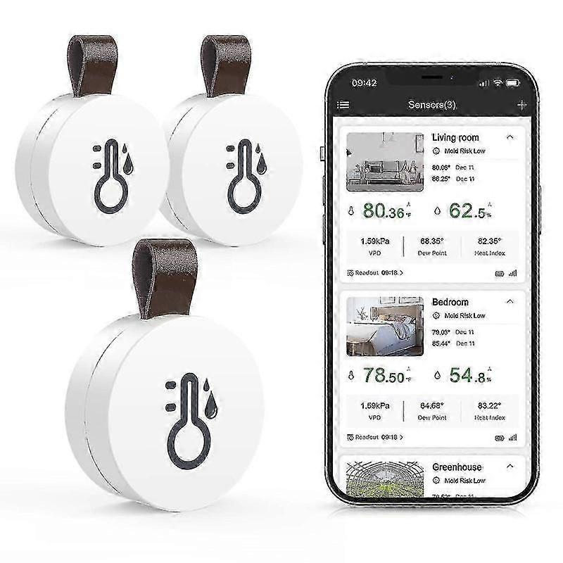 wireless bluetooth thermometer hygrometer with smart app