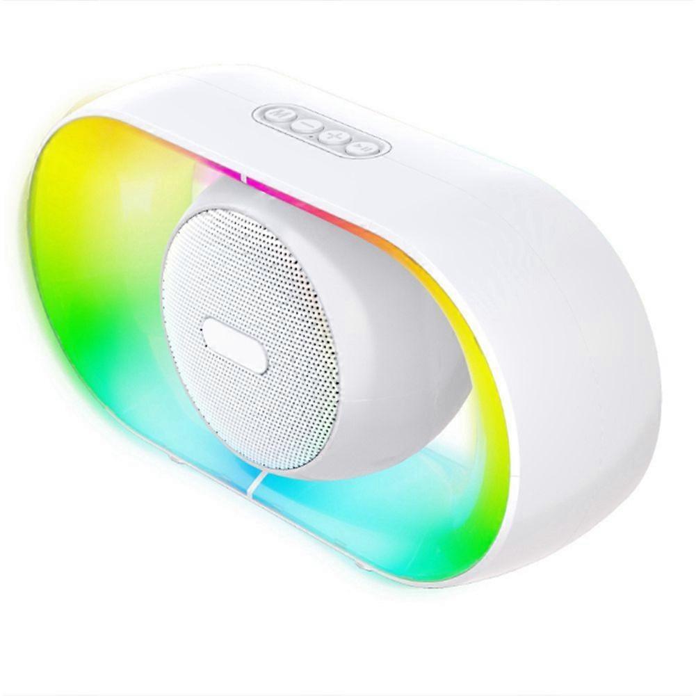 Bluetooth Speaker, Portable RGB Light Mini Speaker White