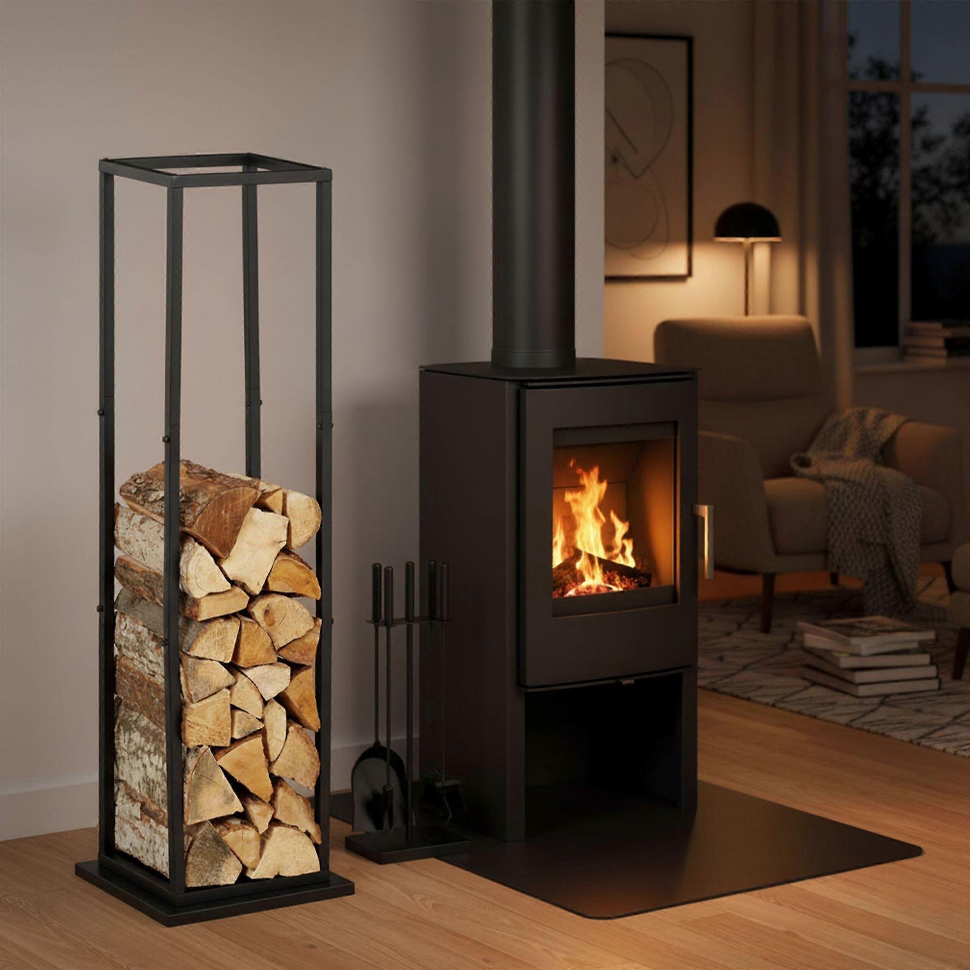 Korkea metallinen puinen jalusta