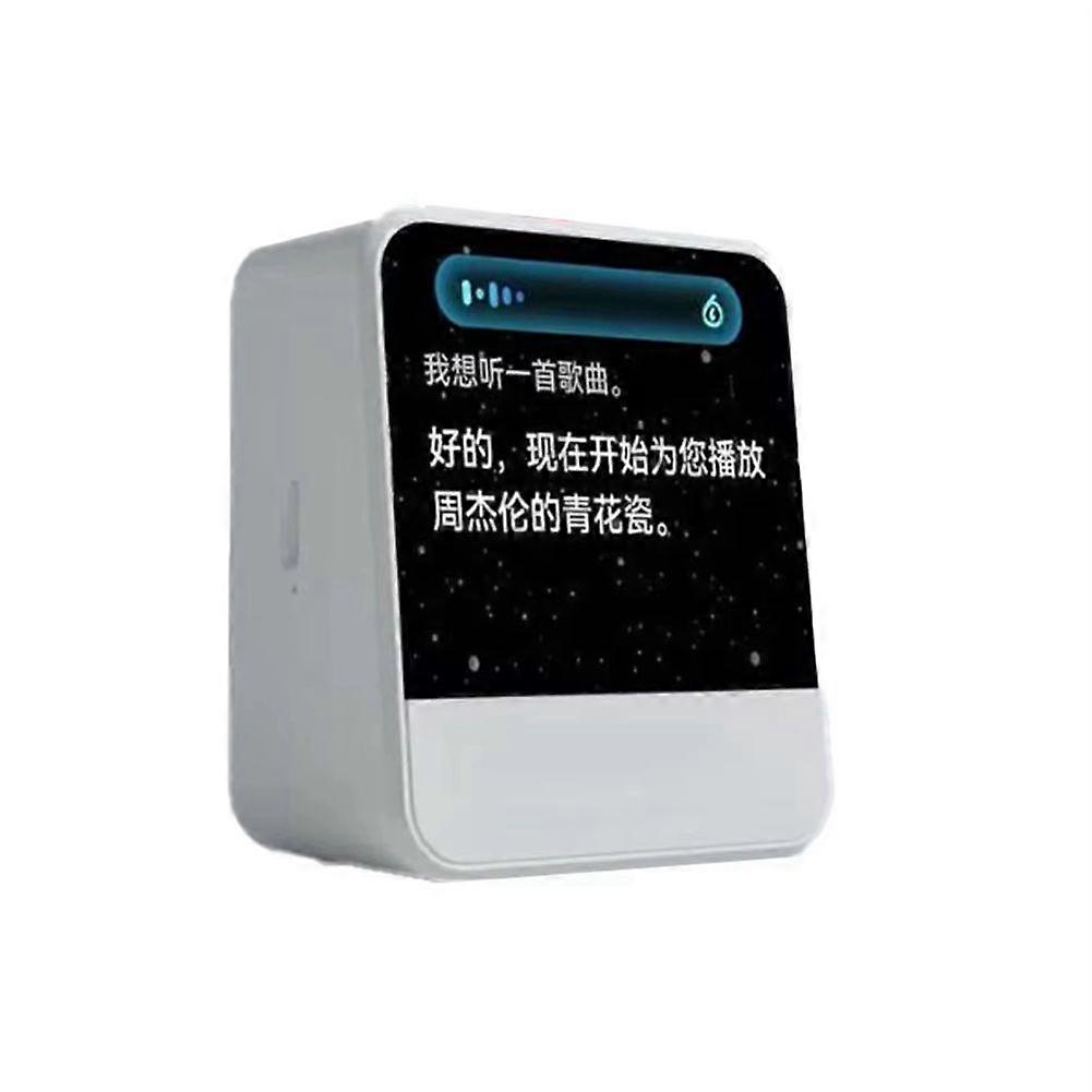 Smart Clock Sound with Screen Visual AI Voice Chat,Wireless Bluetooth Speaker,HD Display,Alarm Clock,Music Player