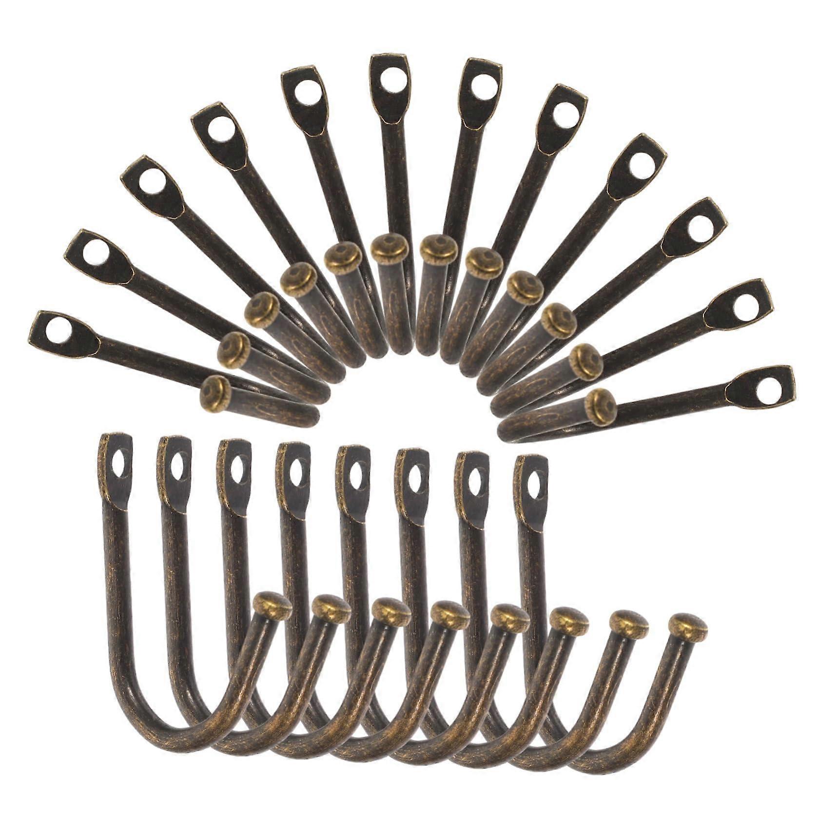 20PCS Heavy Duty Wall Mount Storage Hooks for Garage Tools Ladders Bikes Outdoor Durable Use