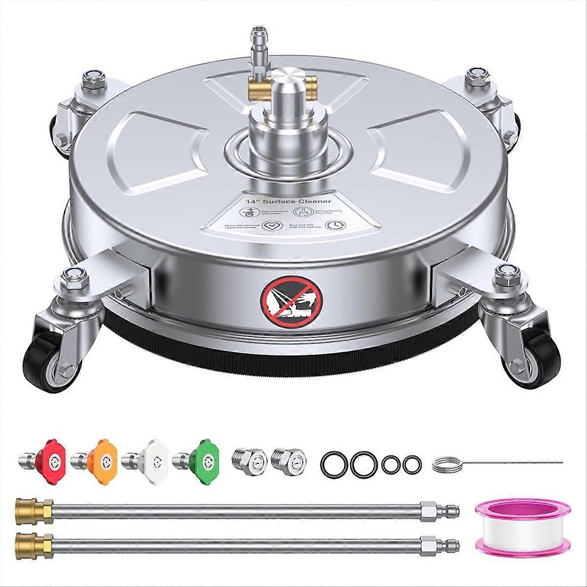 14inch Pressure Washer Surface-Cleaner 4500 PSI 1/4inch Quick Plug