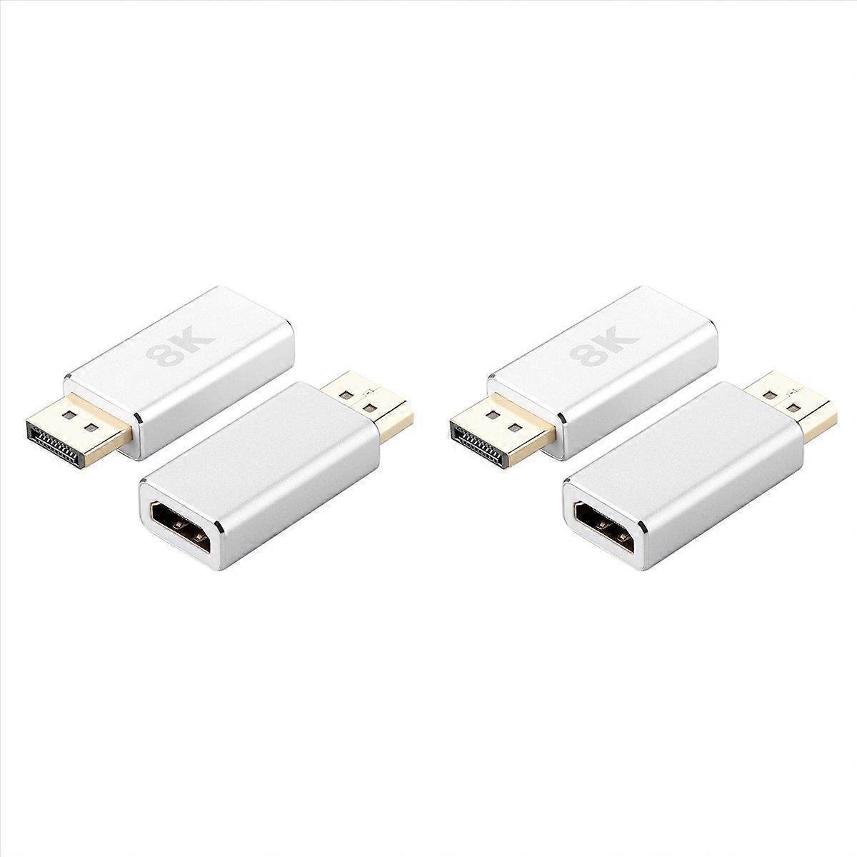 2X Active Standard DP1.4 to -Compatible 2.1 Adapter, Dp to -Compatible Cable Converter, Support 8K@6