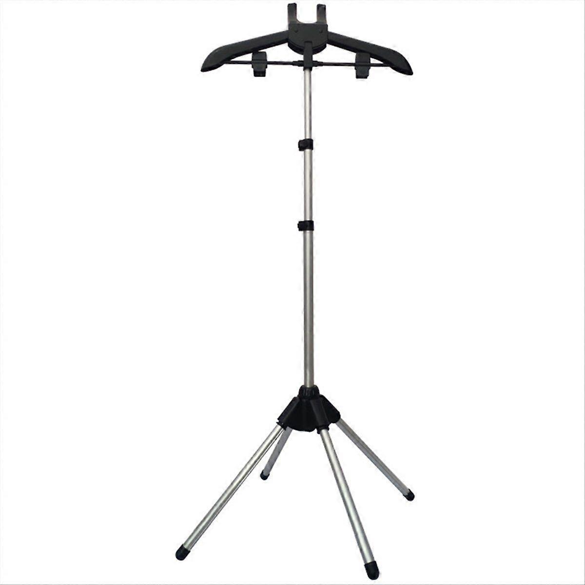 Display Stand Clothes Hanger Foldable Tripod Steamer Rack Black