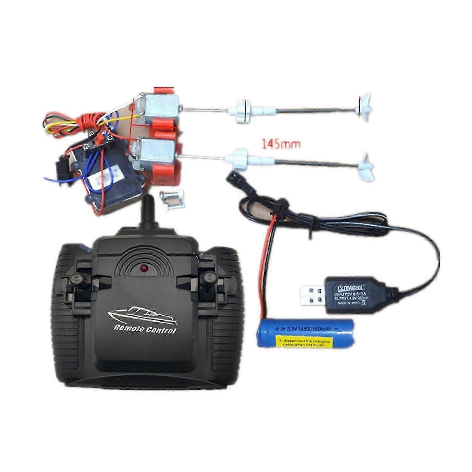 Remote Control Boat Model Kit (including shaft, socket, motor, propeller, controller and receiver) Fk-Good