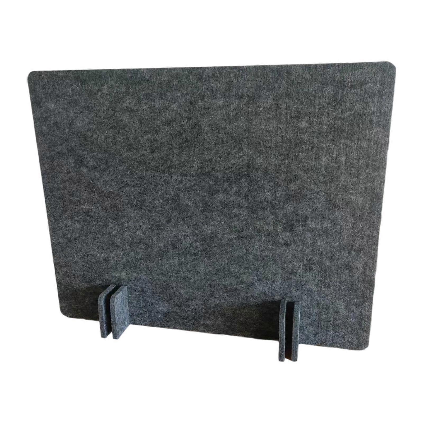 Acoustic Desk Divider Table Divider Practical Soundproof Portable Felt Desk Partition Decrease Noise for Home Dormitory Exams Dark Gray