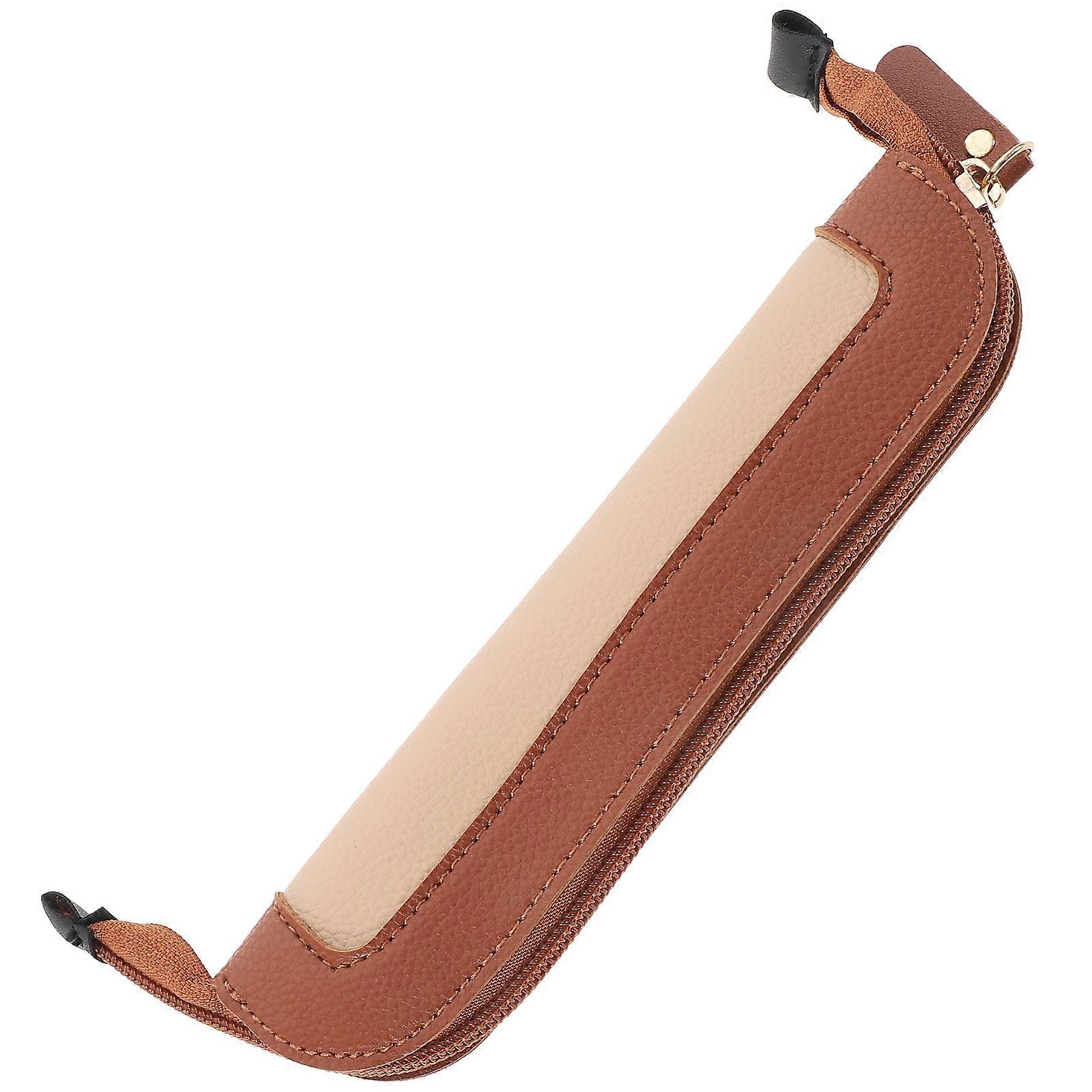 Multi-Function Pencil Bag PU Portable Pencil Holder for Storage 2Pcs