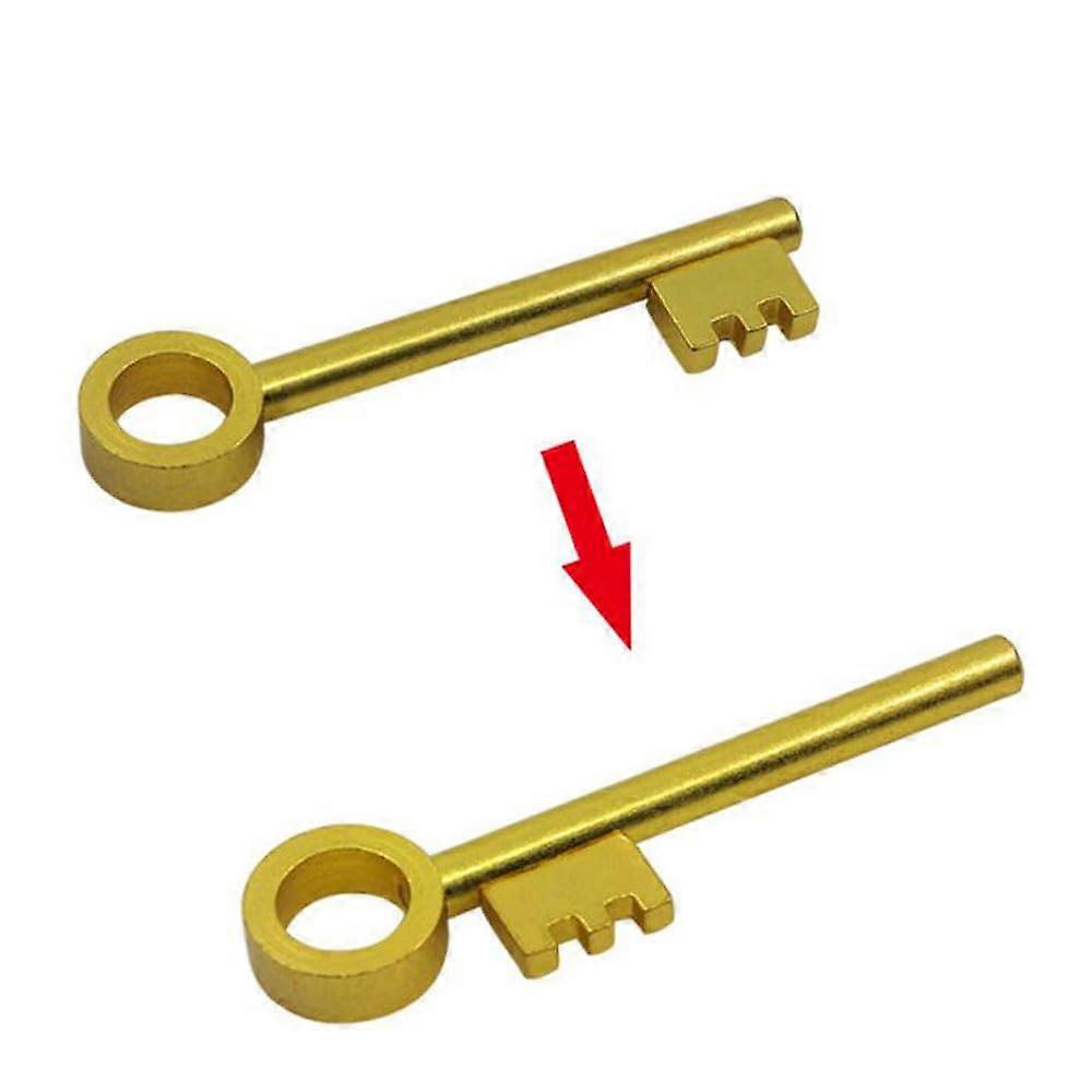 Golden Moving Key Magic Trick with Surprising Visual Effect Close Up Magic Props Gold Finish