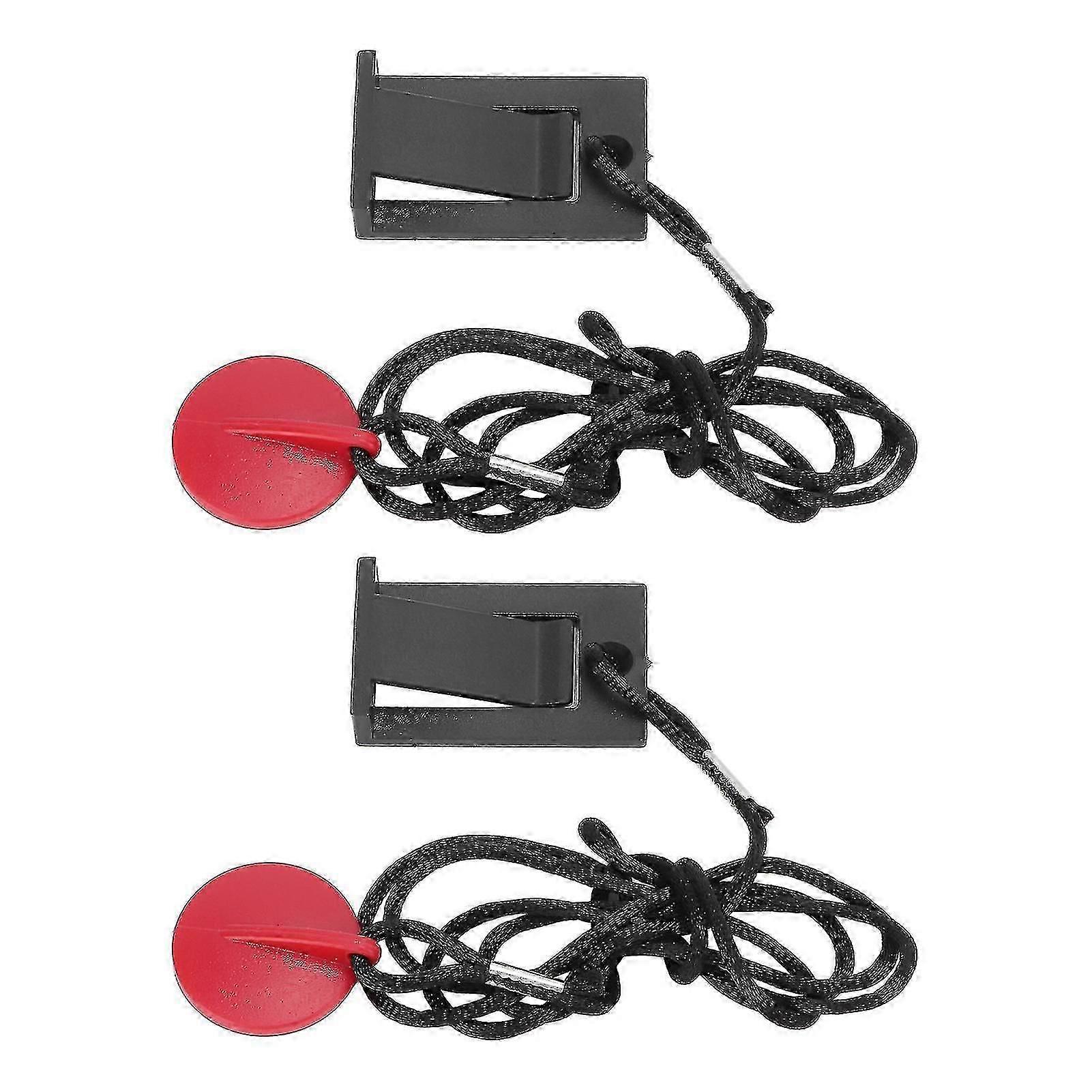 2 Pcs Universal Treadmill Magnet Safety Key Compact Easy Operation