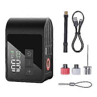 Mini Electric Bike Pump ,120 PSI, Charge, Auto Shut-Off, Integrated Pressure Gauge LED Light compatible with Road Bikes