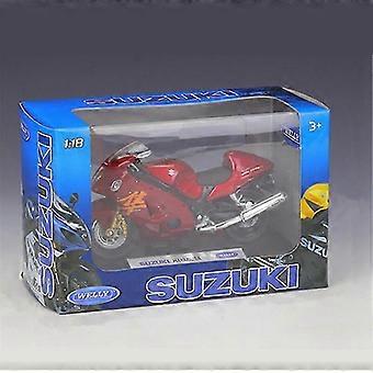 Regalo per bambini - Maisto Suzuki Hayabusa GSX-1300R Modellino di moto in scala 1:18 - Moto giocattolo in metallo pressofuso da collezione