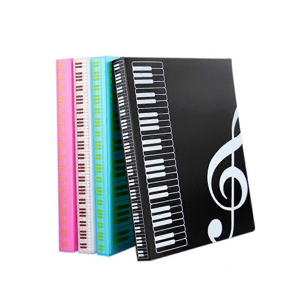 Office File Folder Durable Music Folder for Protection 2Pcs Black