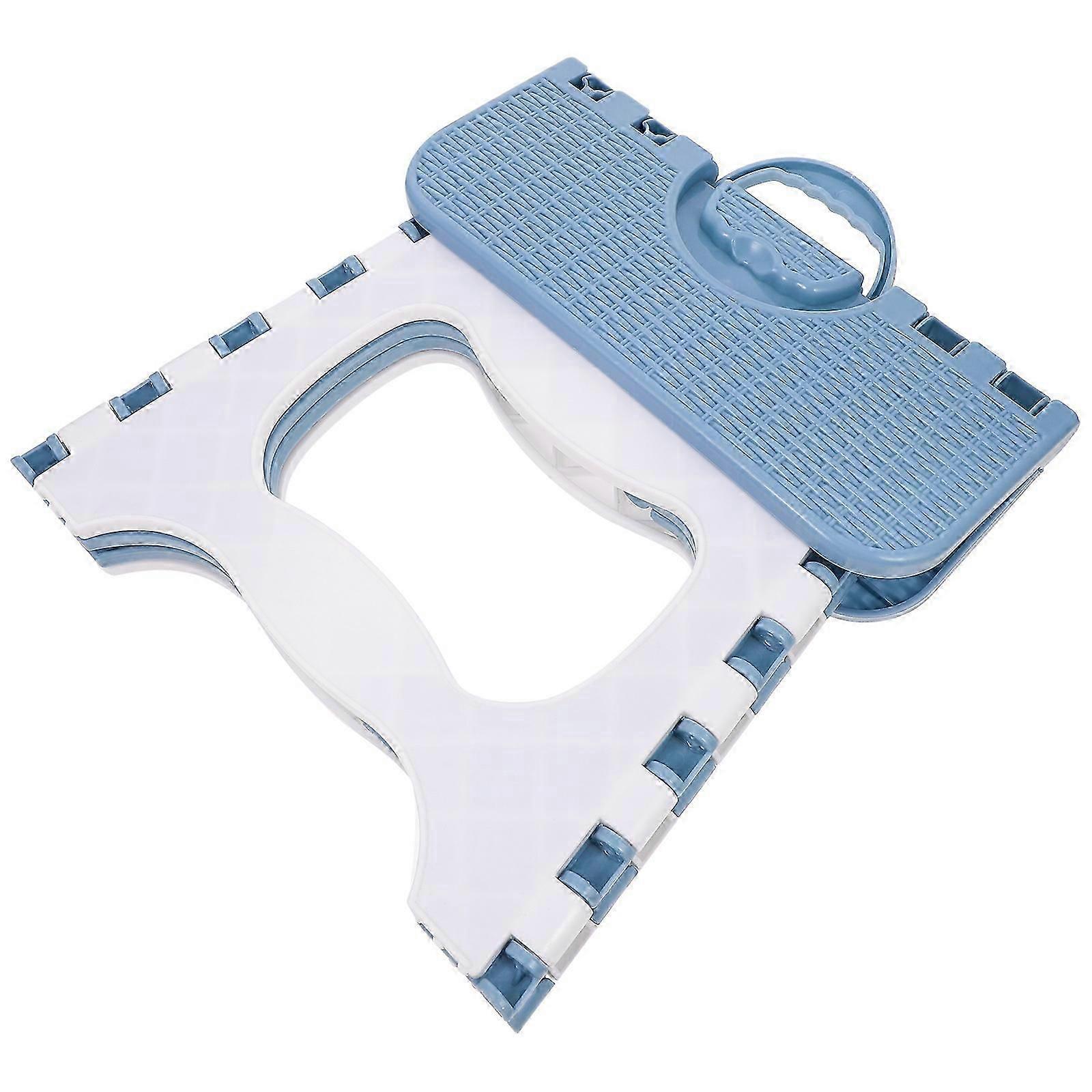 Grey Plastic Folding Step Stool for Outdoor Use 1Pcs Foldable Stool