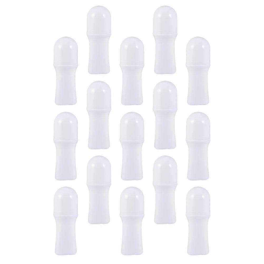 15pcs Refillable Roller Bottles Plastic Essential Oils Roller Containers (30ml)