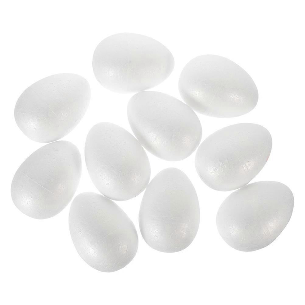 10pcs Fake Foam Eggs Small Artificial Eggs Decorative Simulation Eggs Easter Fake Egg Decorations