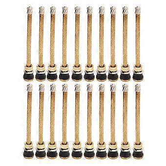 20 stuks 5 inch klem in vrachtwagenventielstelen TR574 koperen tubeless rechte ventielsteel voor 0,625 inch ventielboring