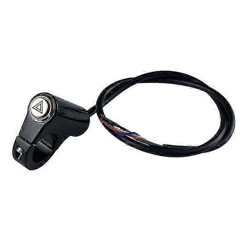 Motorcycle Double Flash Switch Hazard Light Switch Button Flash Warning Scooter