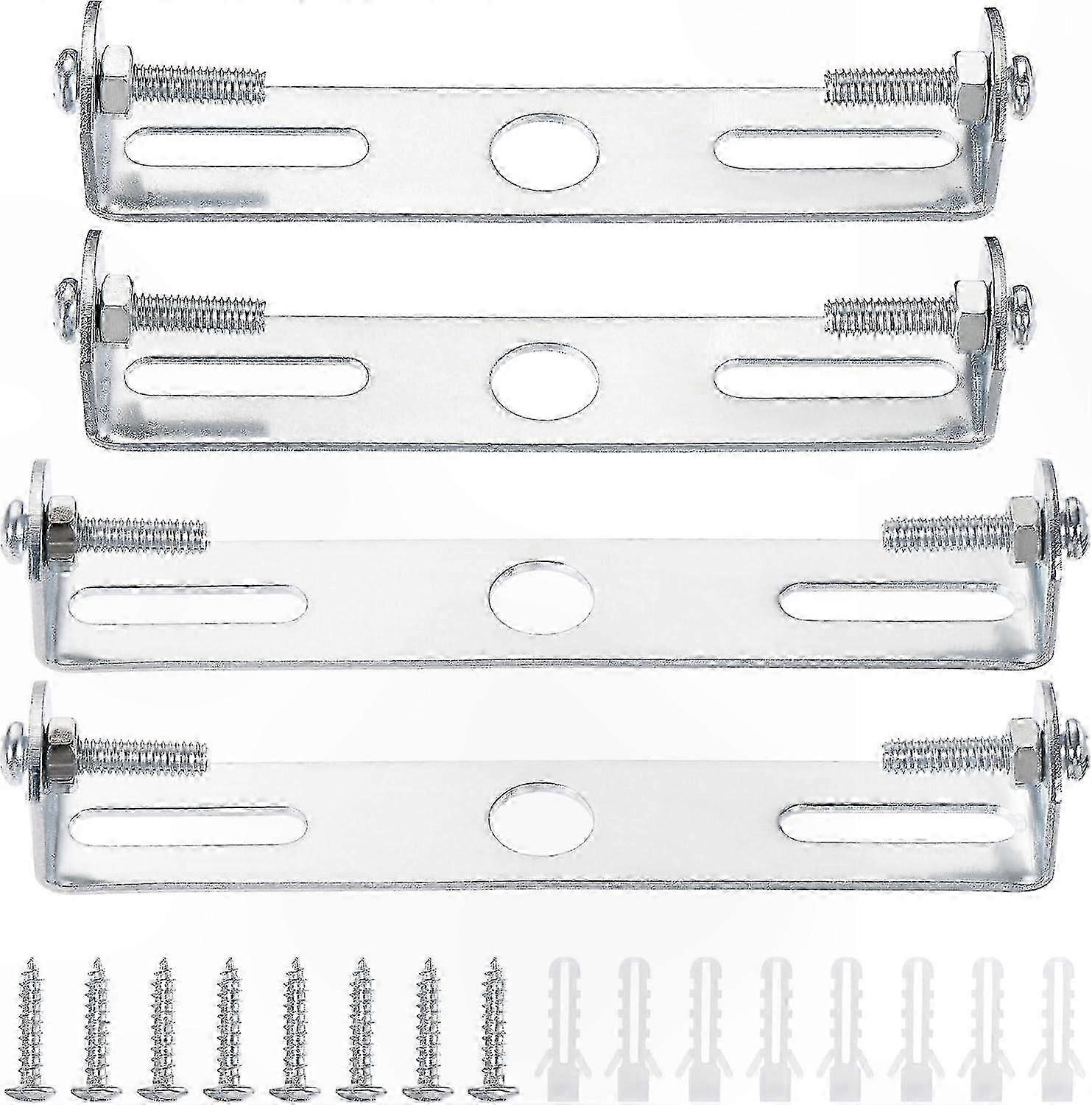 4-Pack Silver 110mm Ceiling Light Mounting Brackets Includes Screws for Ceiling Installation