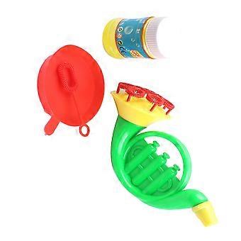 4er-Set mit 16-teiligem Trompeten-Seifenblasen-Spielzeug, tragbares Horn mit mehreren Köpfen, Musikinstrument, Cartoon-Horn, Seifenblasen-Spielzeug, pädagogisches Spielzeug für Kinder zum Spielen