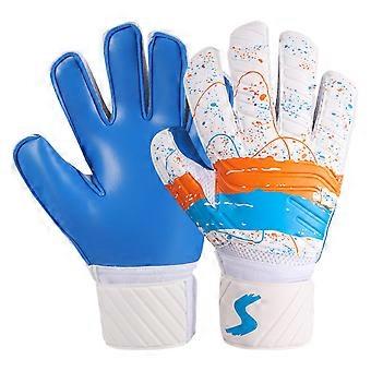 INF Anti-Rutsch-Torwarthandschuhe aus Latex mit PU-Handfläche, atmungsaktivem Mesh und Fingerschutz