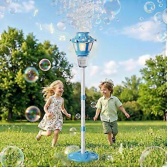 2-Piece Bubble Machine, Automatic Bubble Machine with Light and Lithium Battery, 40-inch Adjustable Height, Outdoor Toy-rx