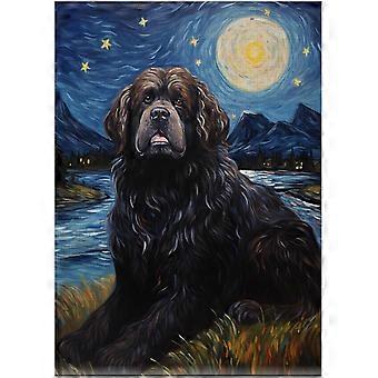Starry Night Newfoundland Dog Jigsaw Puzzle SQZ336