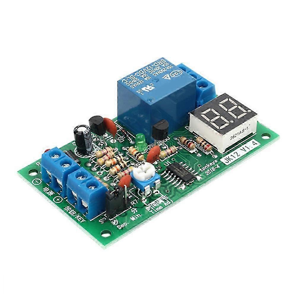 Countdown timer module with DC12V LED display and relay cutoff switch-SSZFV