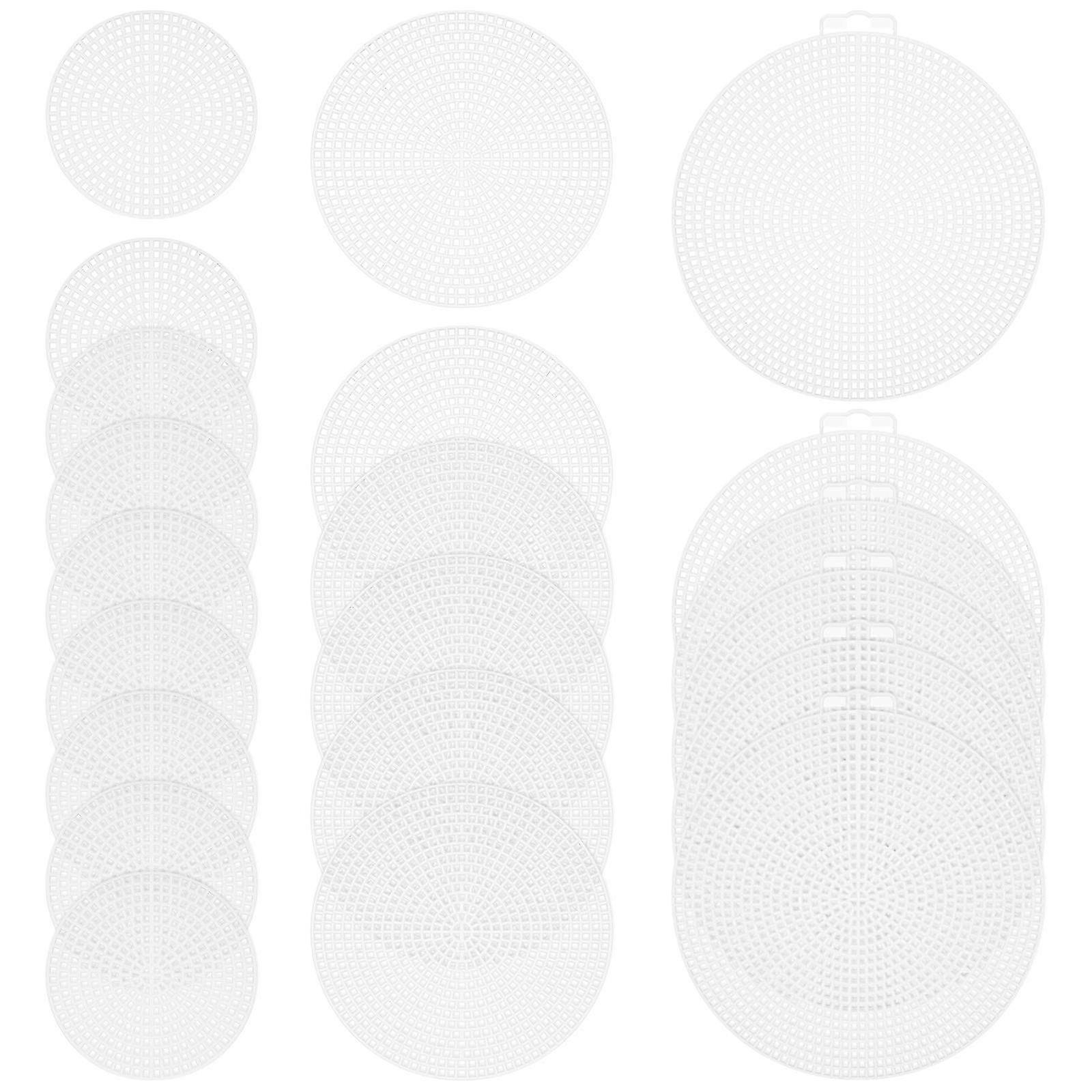 30Pcs Household Plastic Canvas Multi-function Canvas Sheets Wear-resistant Stitch Meshes