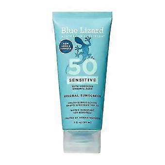Blue Lizard Australian aurinkovoide, herkälle iholle tarkoitettu mineraaliaurinkosuoja SPF50-89ml