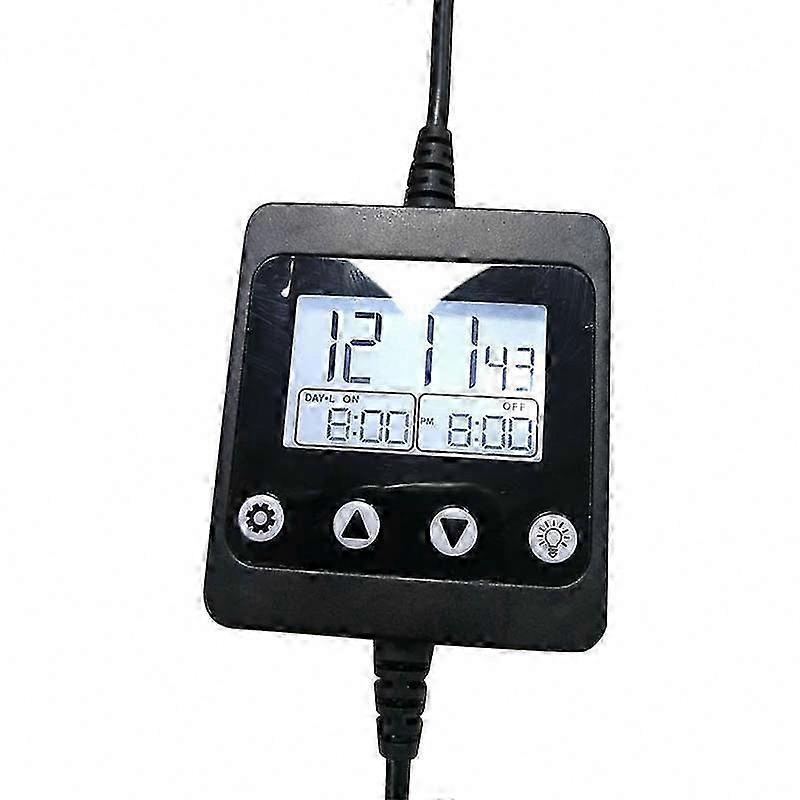 Aquarium LED Light Controller with LCD Display & Smart Timer Dimming for Fish Tank