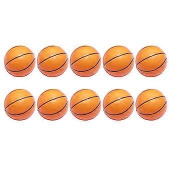 Sponge Balls 10Pcs Orange Mini Basketball for Stress Relief and Play