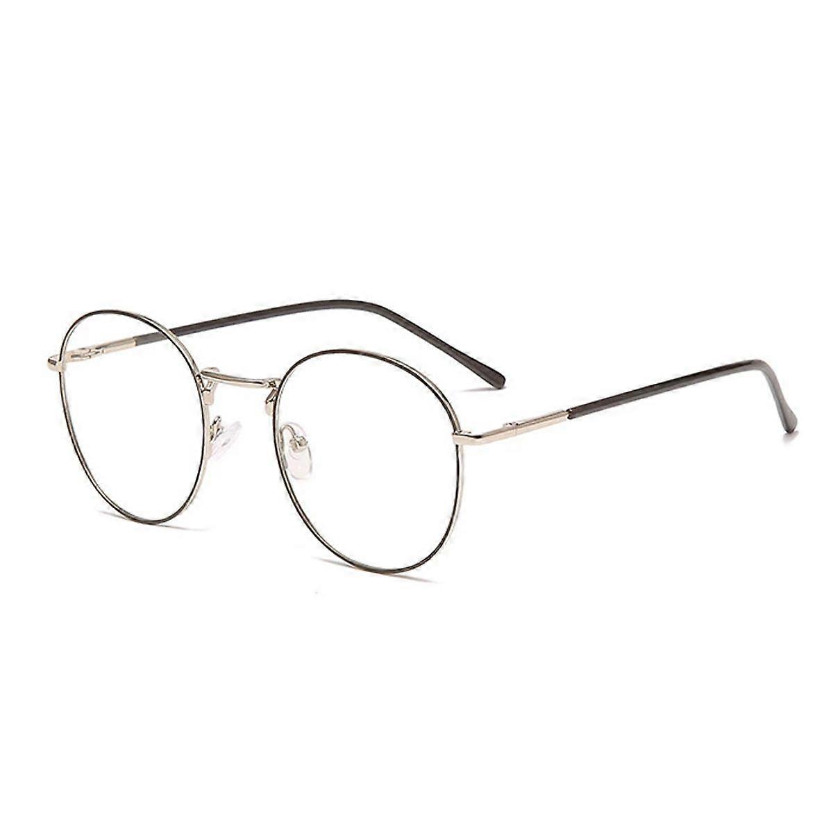 Classic Retro Circular Eyeglasses Scratch-Resistant Lightweight Comfortable