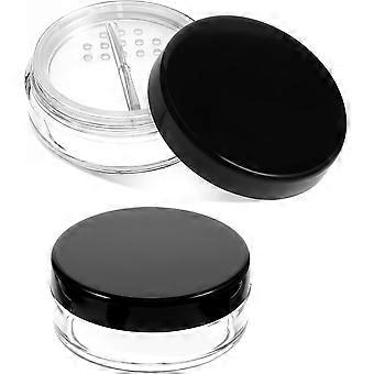 2PCS Travel Powder Container, 10ml/0.34oz Loose Powder Containers
