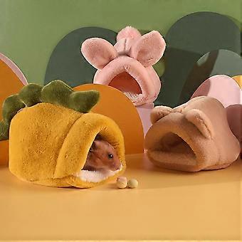 Hamsterkäfig für drinnen, Chinchillakäfig, Kaninchenkäfig, Meerschweinchenkäfig, Mäusekäfig, warmer Käfig, Tierbett, Eichhörnchenbett, Nest M