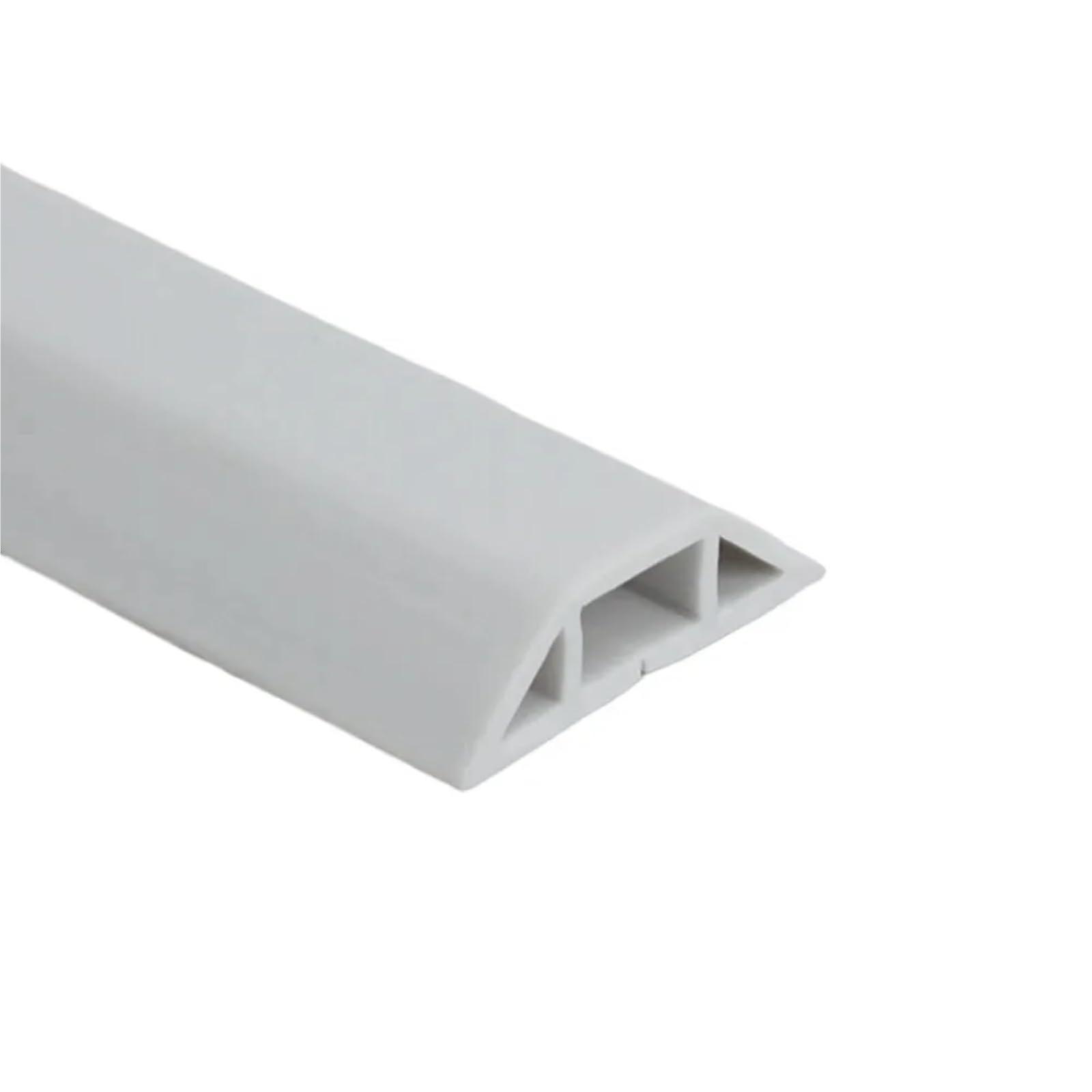 Self Adhesive Floor Cable Protector White Flexible Wire Duct for Hiding Cables and Reducing Clutter
